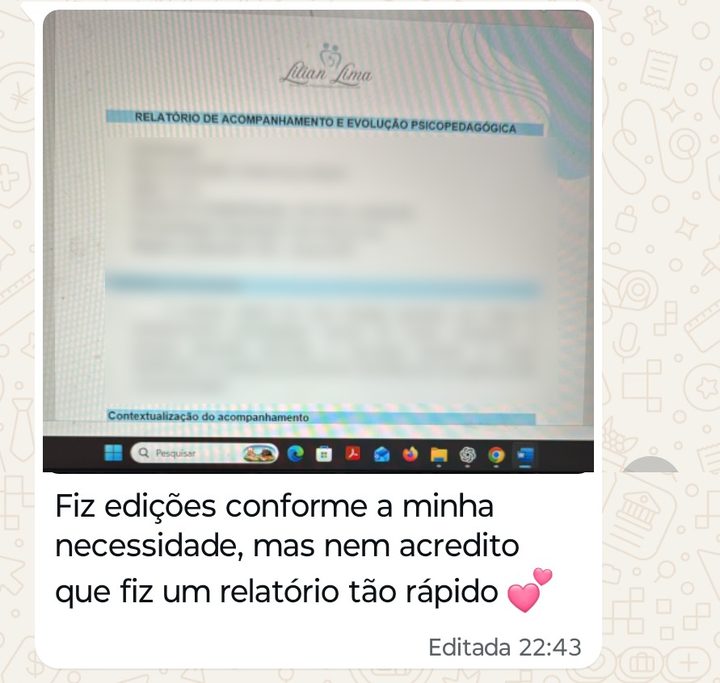 Depoimento de compradora do Gerador