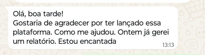 Depoimento de compradora do Gerador